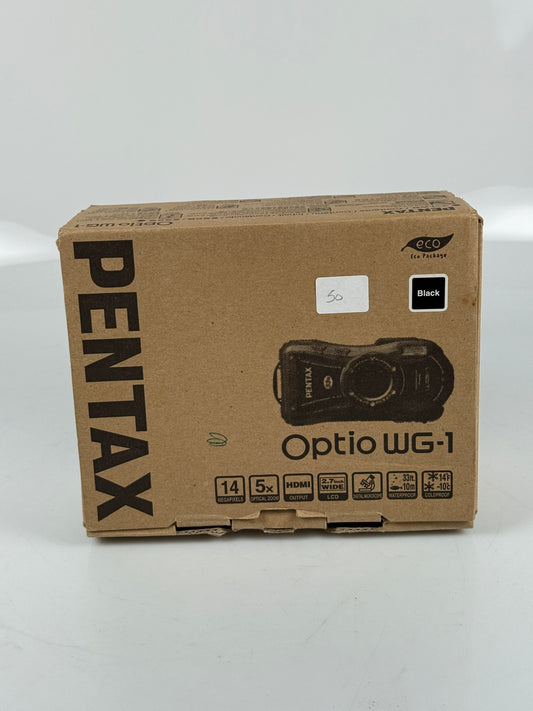 Pentax Optio WG-1 Waterproof Black Digital Camera 14MP