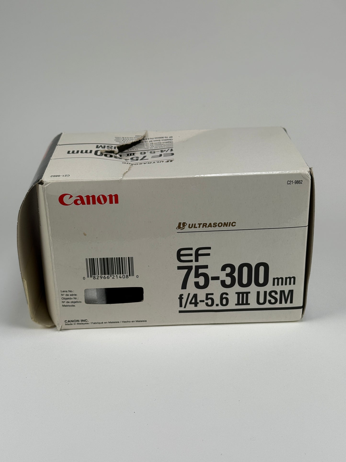 Canon EF 75-300mm f4-5.6 III Telephoto Zoom Lens Ultrasonic