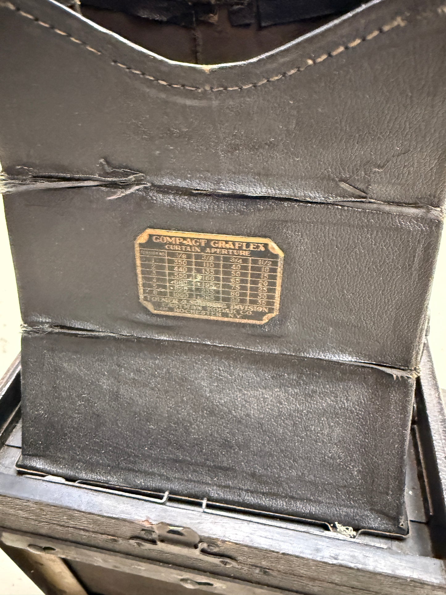 Compact Graflex SLR Large Format Film Camera with Bausch Lomb 5x7 lens