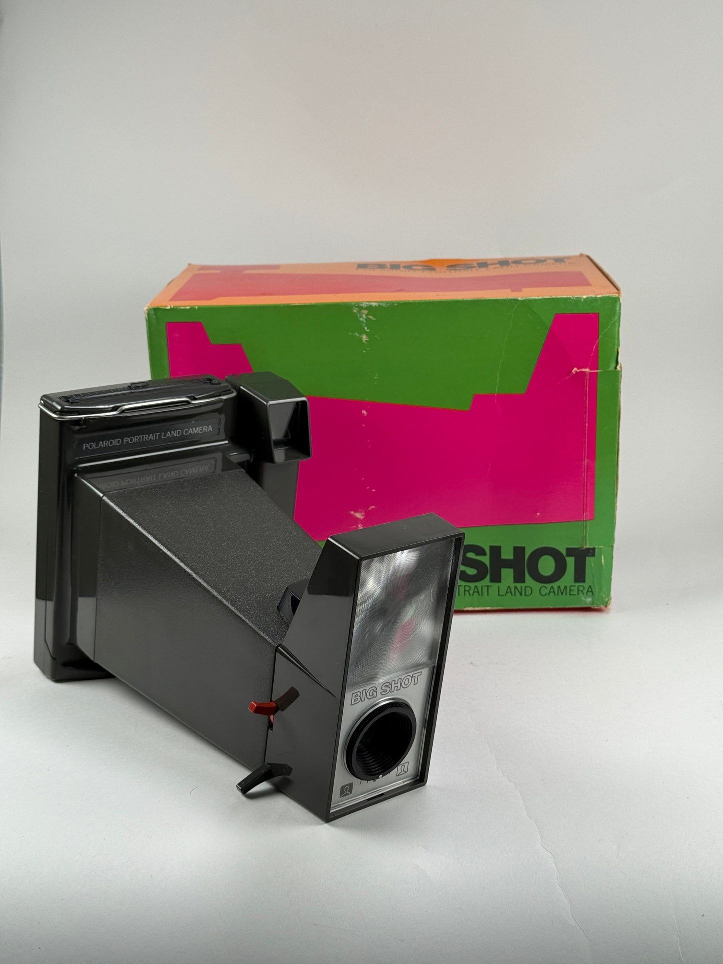 Vintage Polaroid Big Shot Portrait Land Camera w/ Original Box–Andy Warhol Model