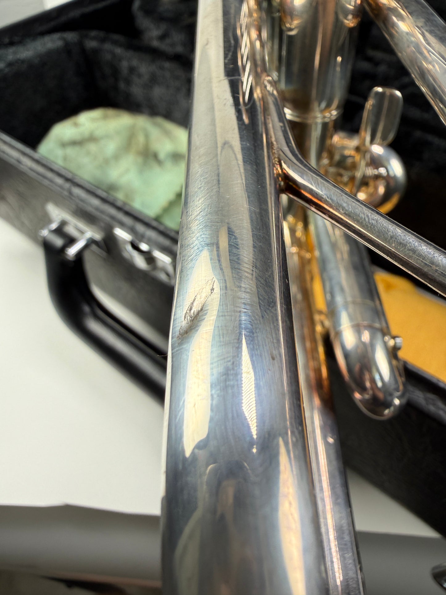 Yamaha Silver Trumpet YTR4320ST with case and 11C4-7C mouthpiece