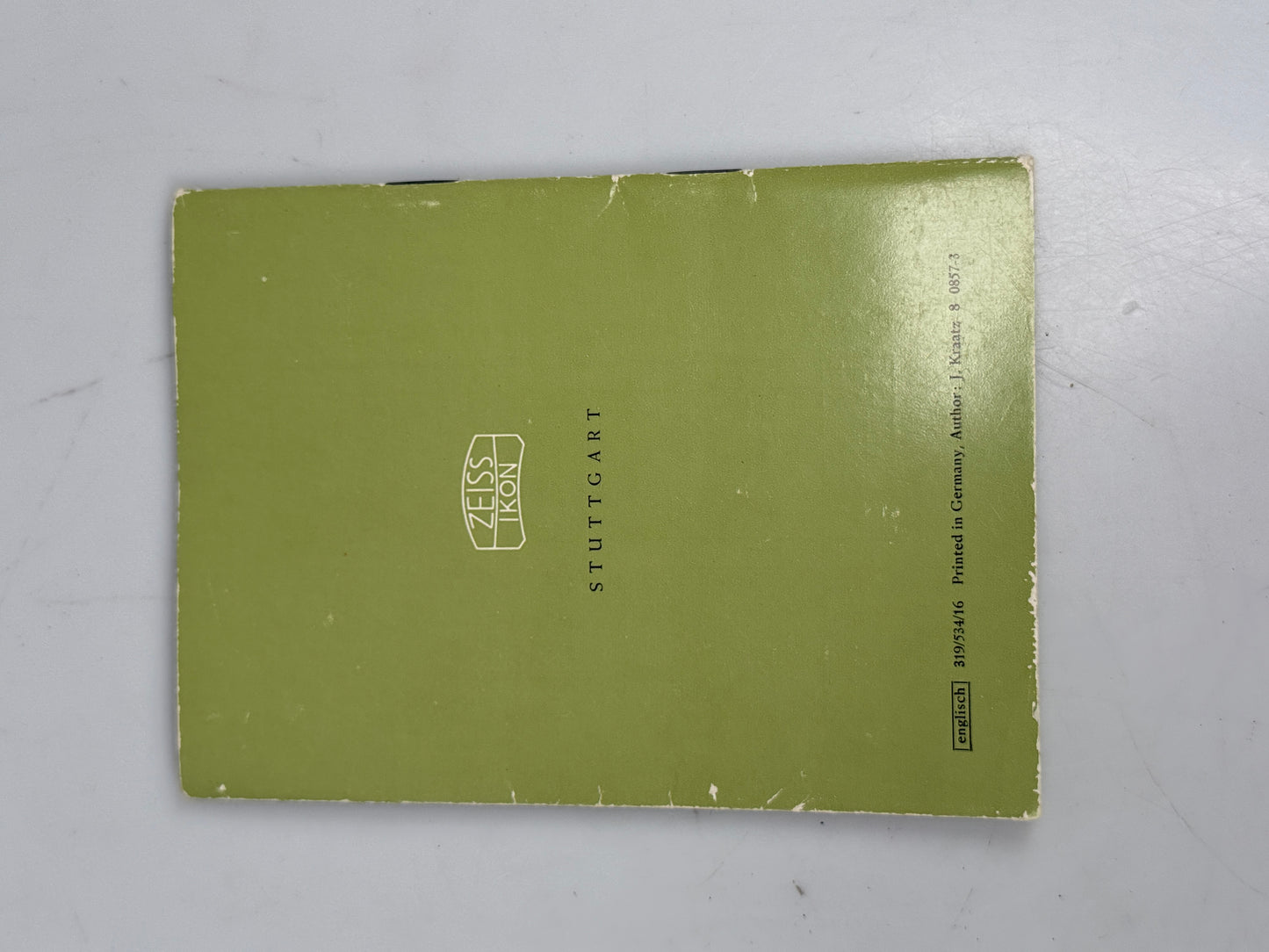 Zeiss Ikon Super Ikonta IV Instruction Book