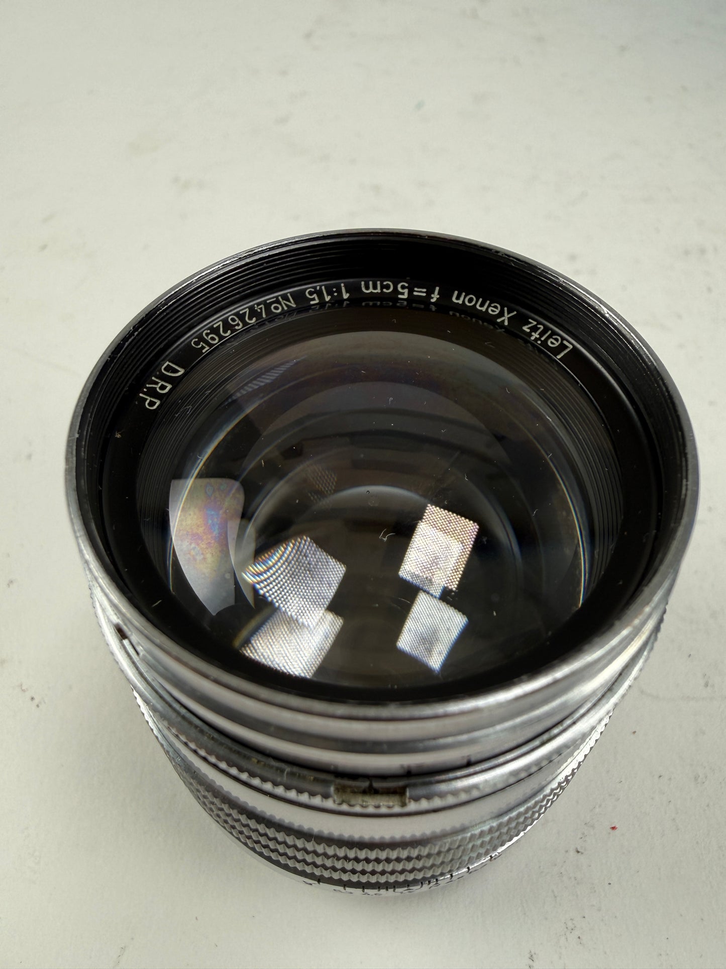 Leica leitz Xenon 5cm 50mm F1.5 1.5 LENS screw ltm m39 3 rings
