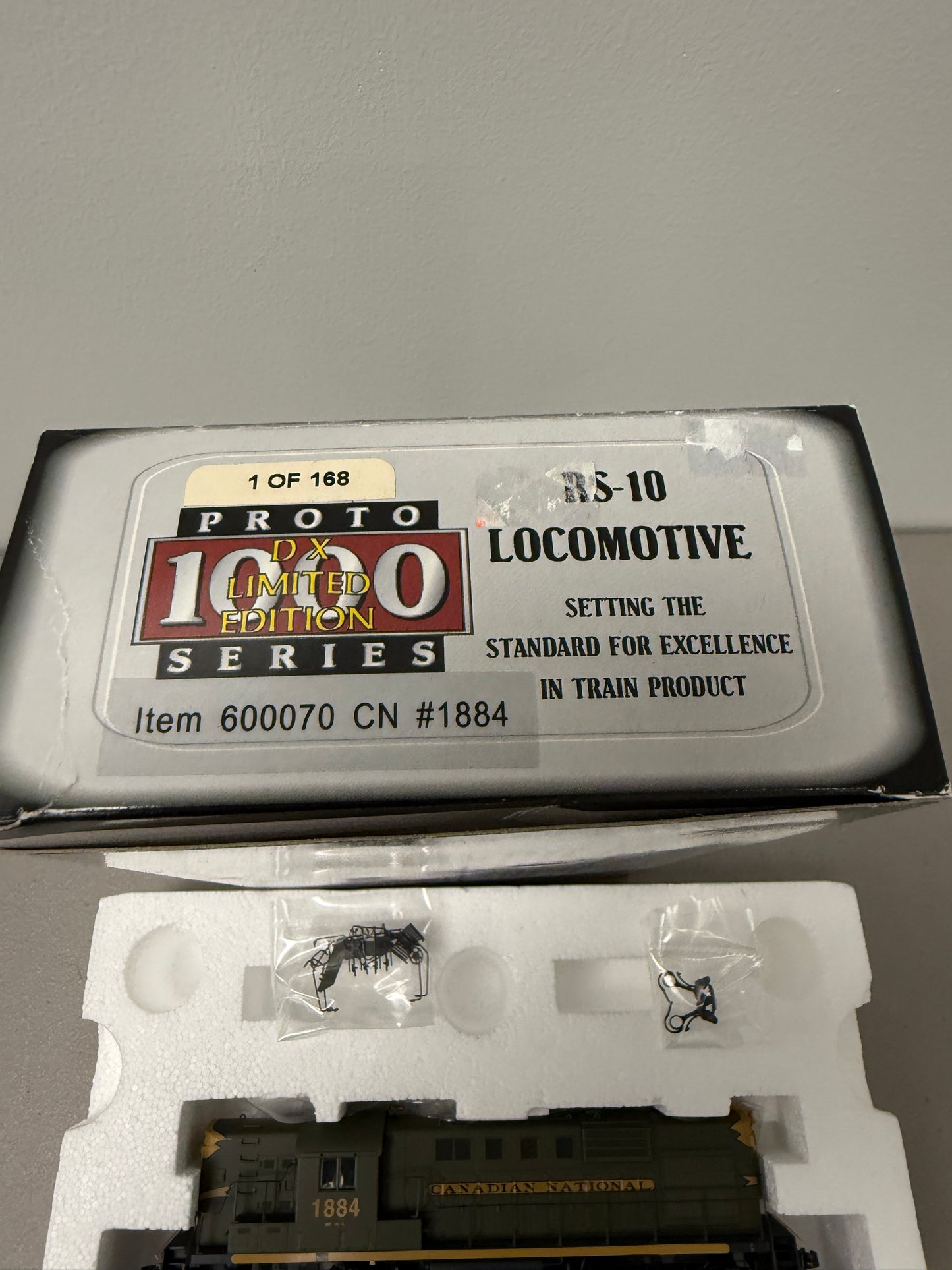 HO PROTO 1000 DX LIMITED EDITION 1 of 168 CANADIAN NATIONAL RS-10 #1884 locomotive