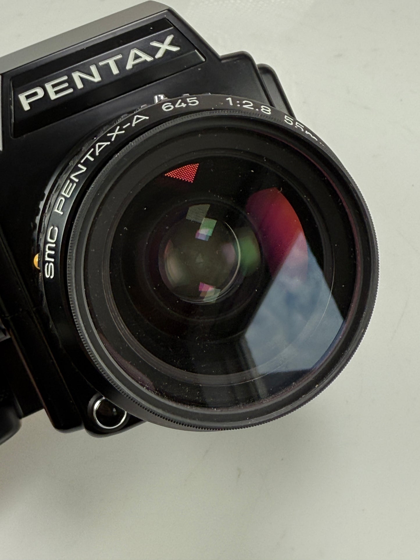 Pentax 645 Medium Format Film Camera Body 120 insert, 55mm f2.8 lens kit