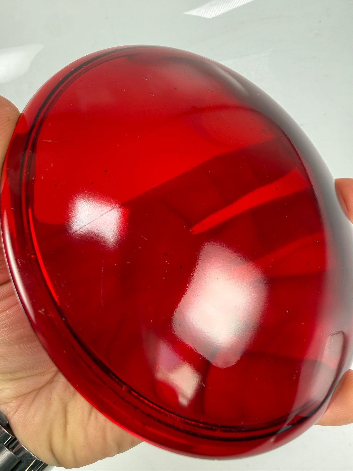 4 1/2 4.5" Red Glass Railroad Lantern Lens TRAFFIC/LAMP /SIGNAL LENS