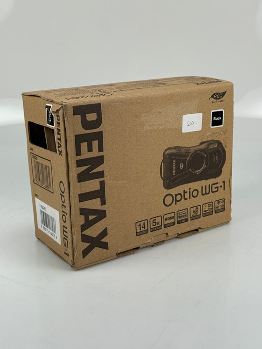 Pentax Optio WG-1 Waterproof Black Digital Camera 14MP