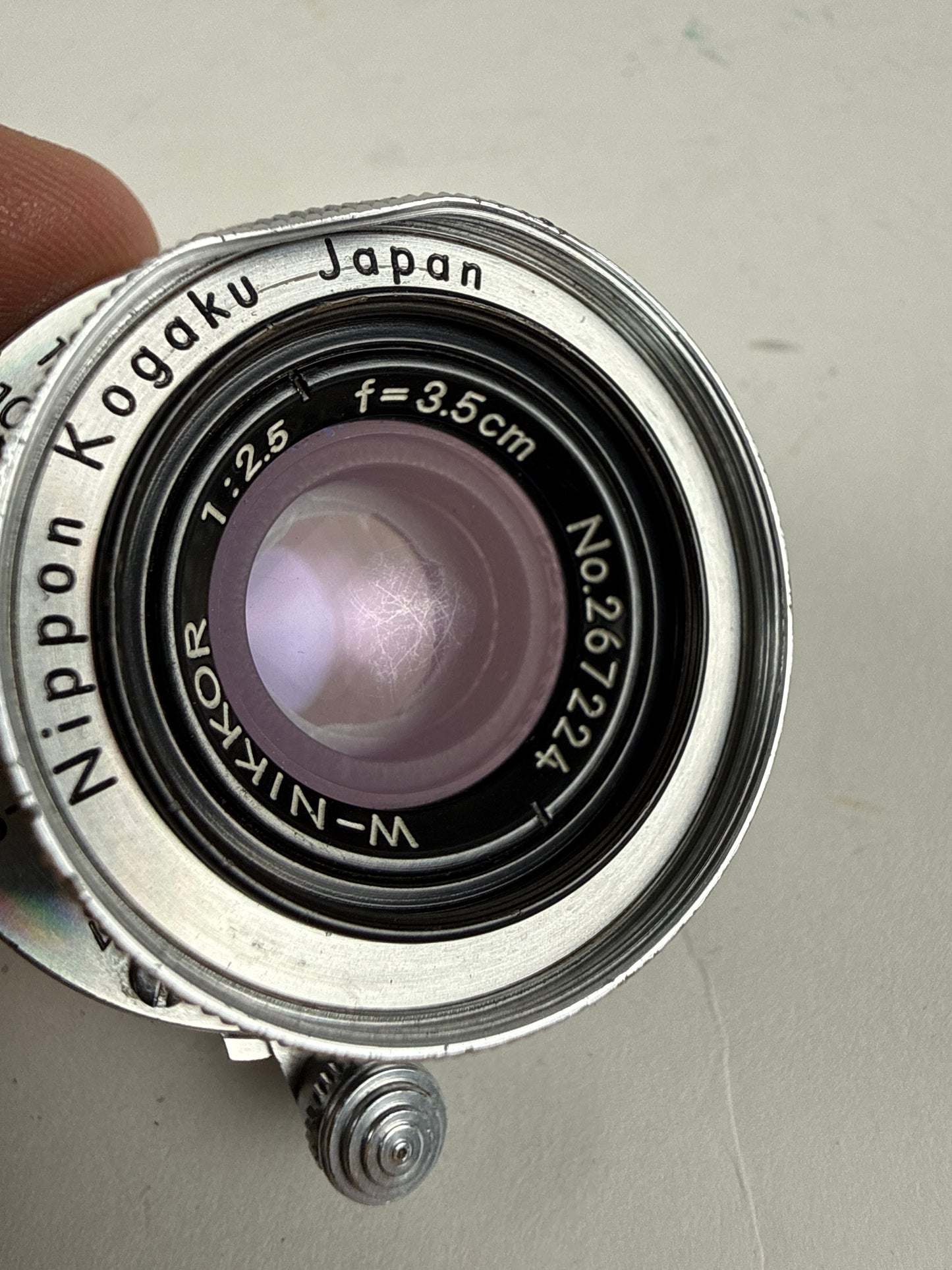 NIKON W-Nikkor 35mm 3.5cm F2.5 Leica L39 LTM Lens Rangefinder Black belt
