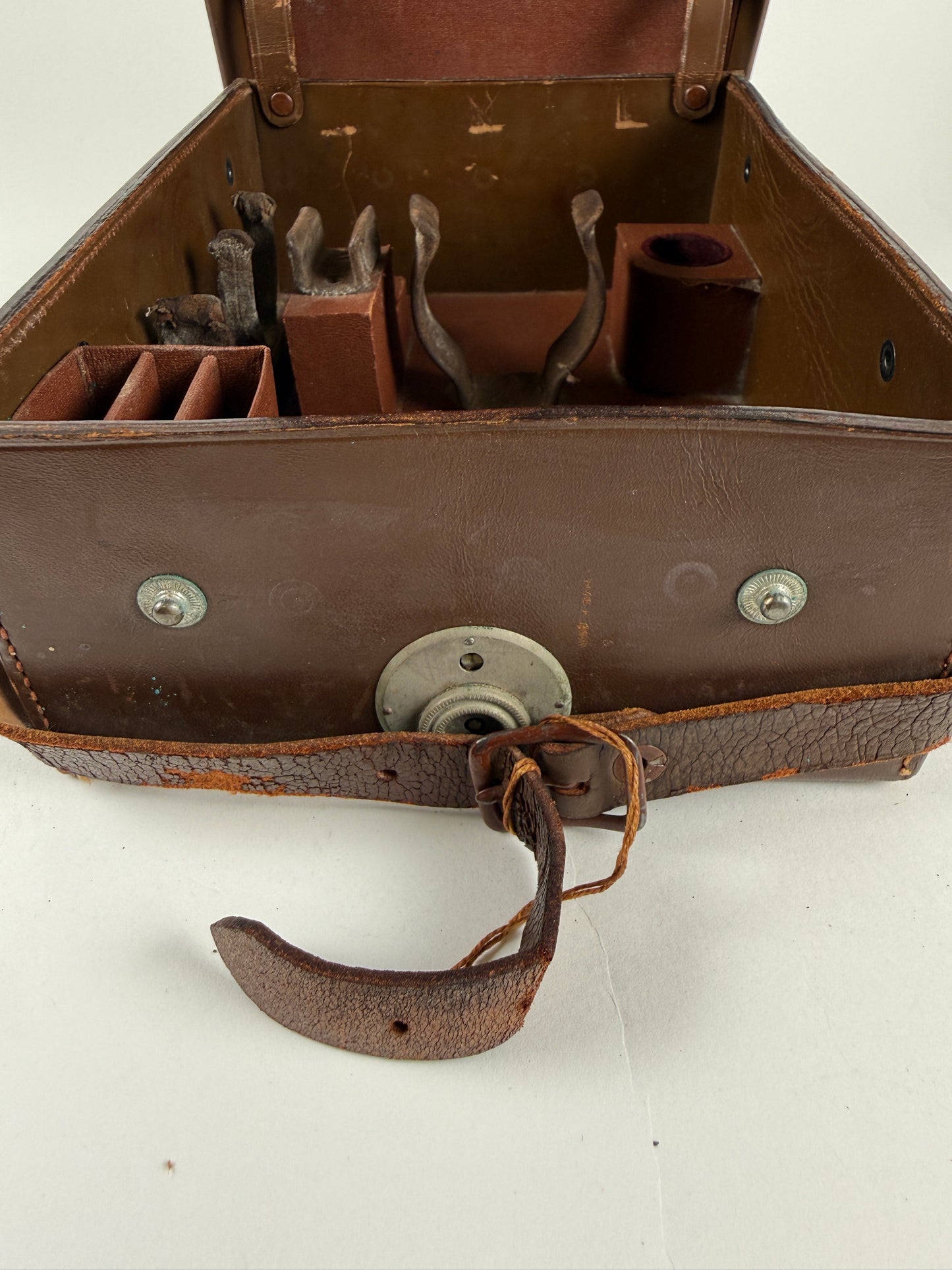 Leica leather combination combi case brown for Standard 1 mod a RARE