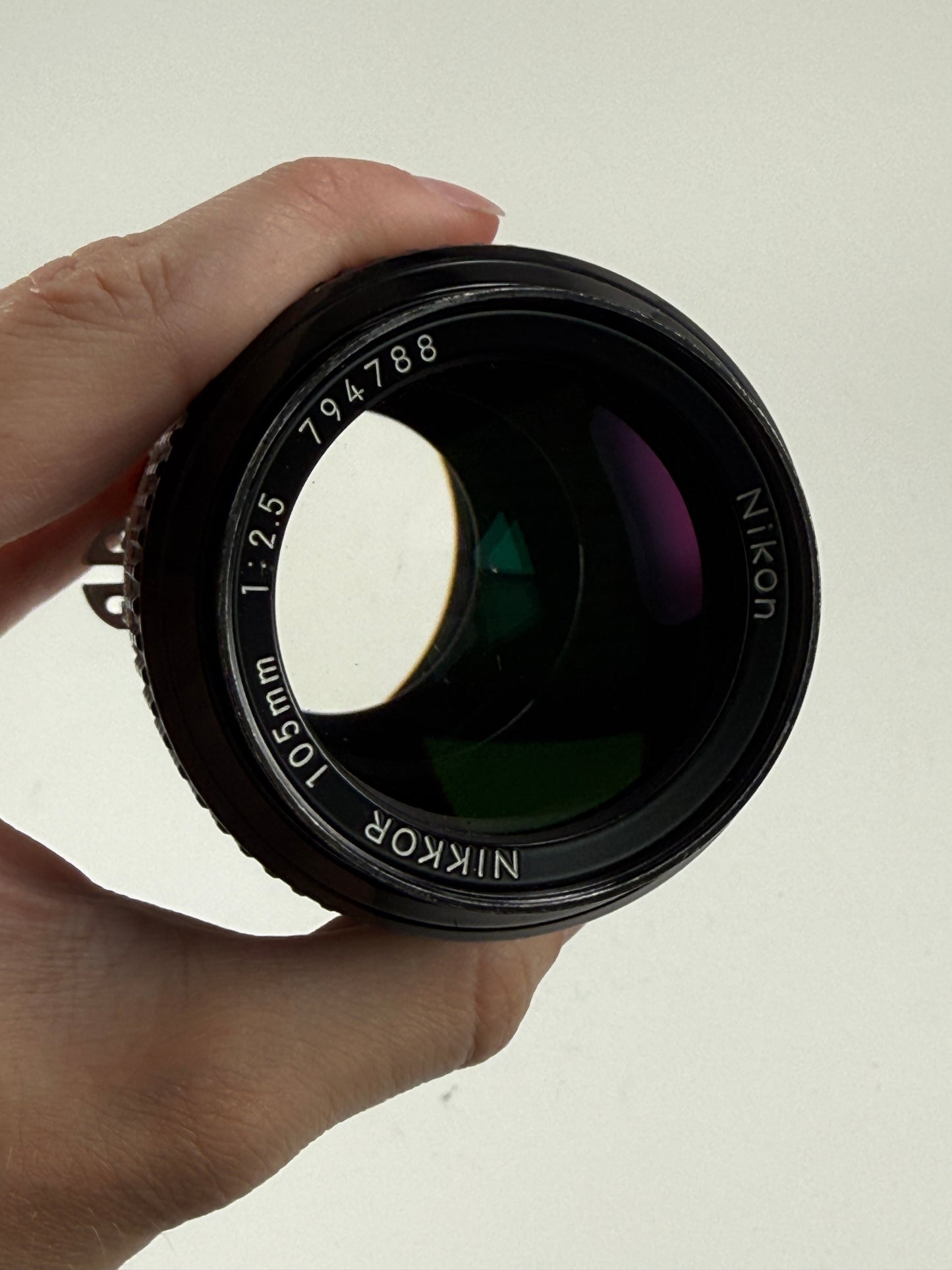 Nikon Nikkor 105mm f2.5 Ai Prime Manual Focus Portrait Lens