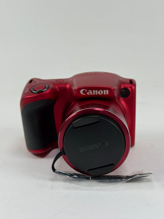 Canon PowerShot SX400 IS Digital Camera Red 16MP 30x Zoom