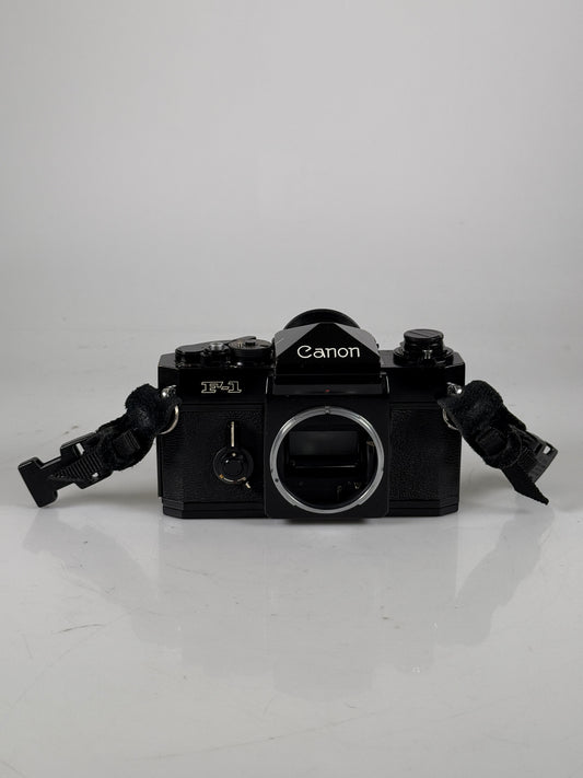 Canon F-1 Black 35mm SLR Film Camera Body