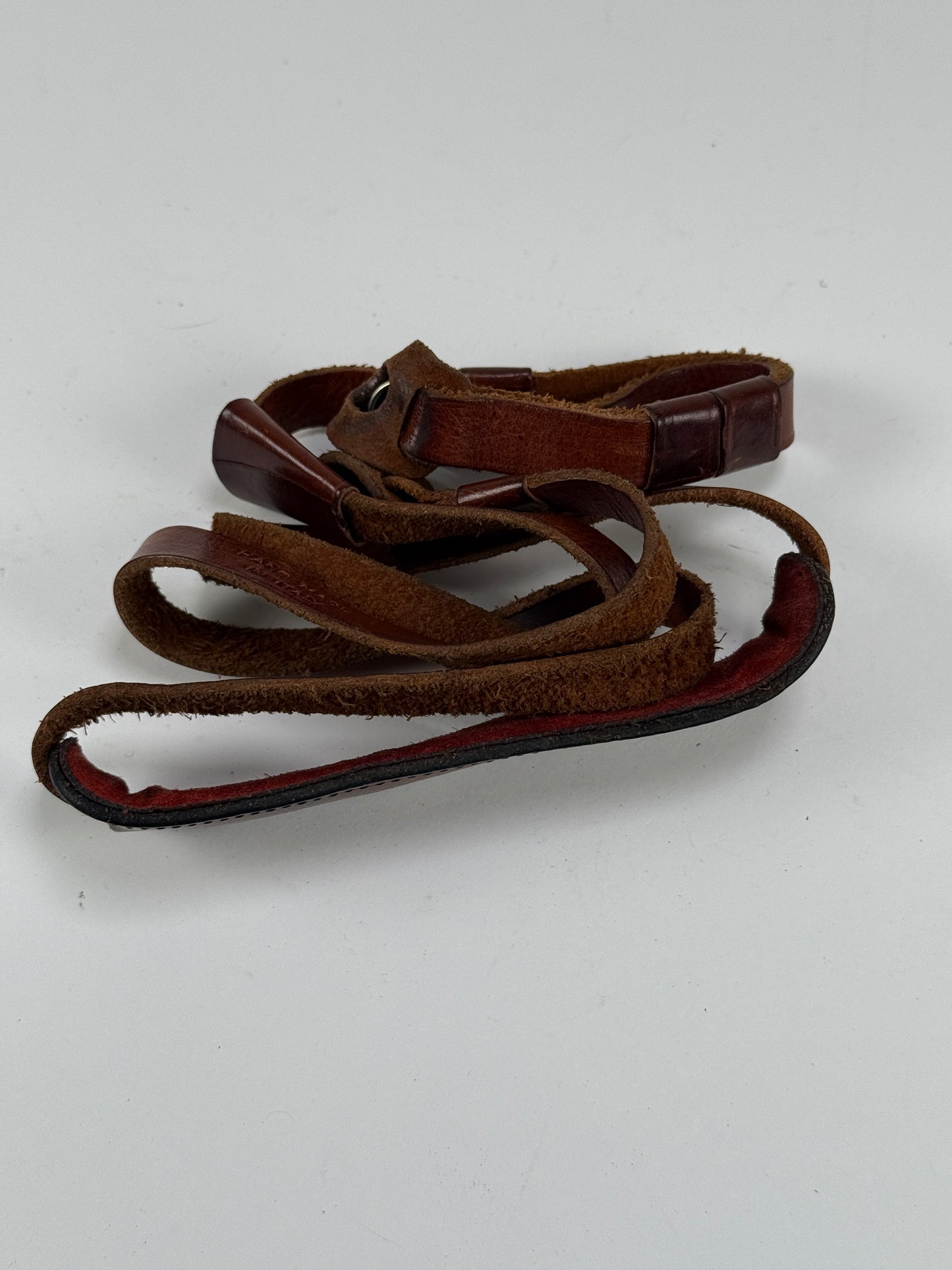 Leicatime Luigi Crescenzi Brown leather camers Strap