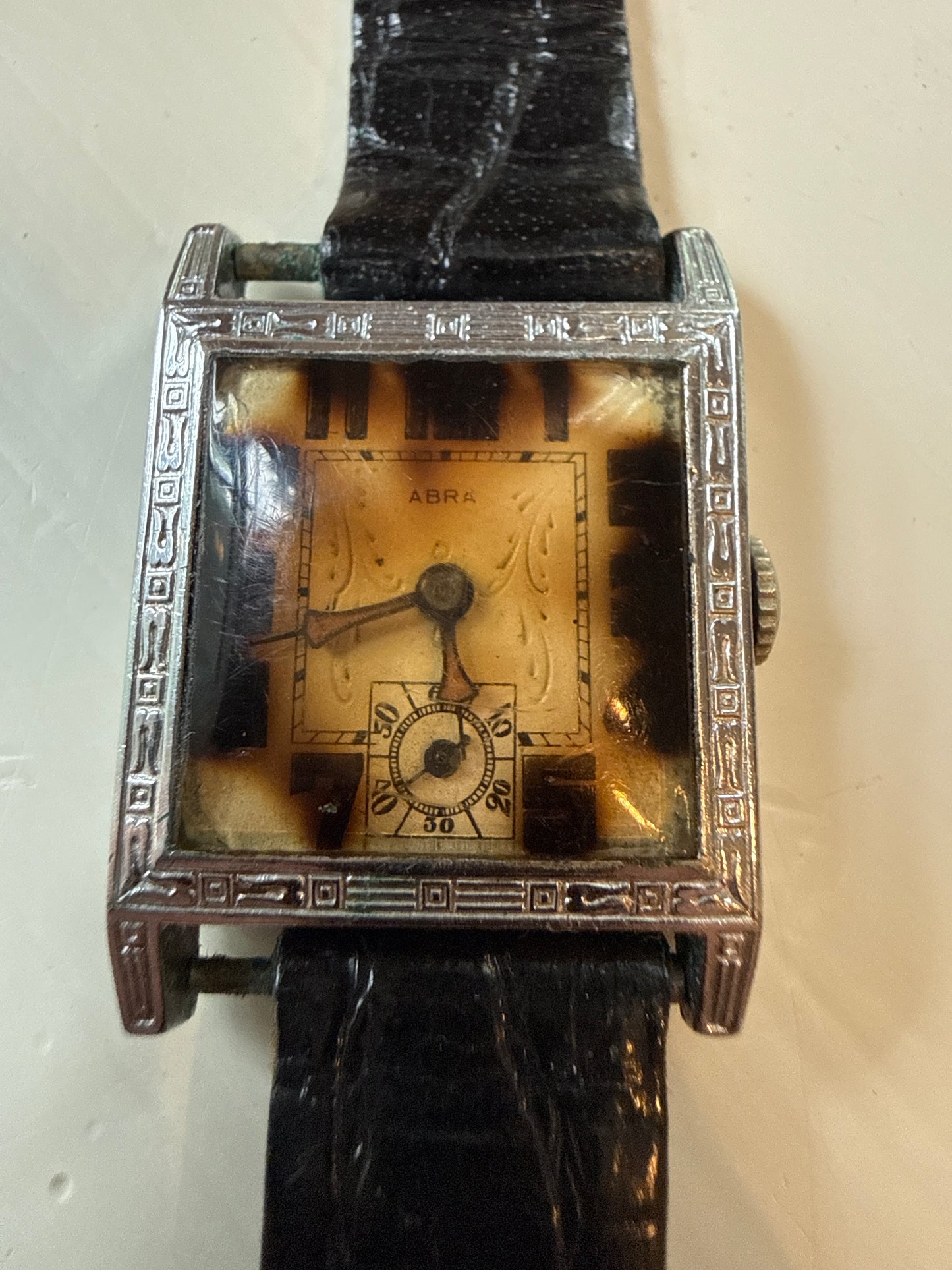 Vintage abra square wrist watch