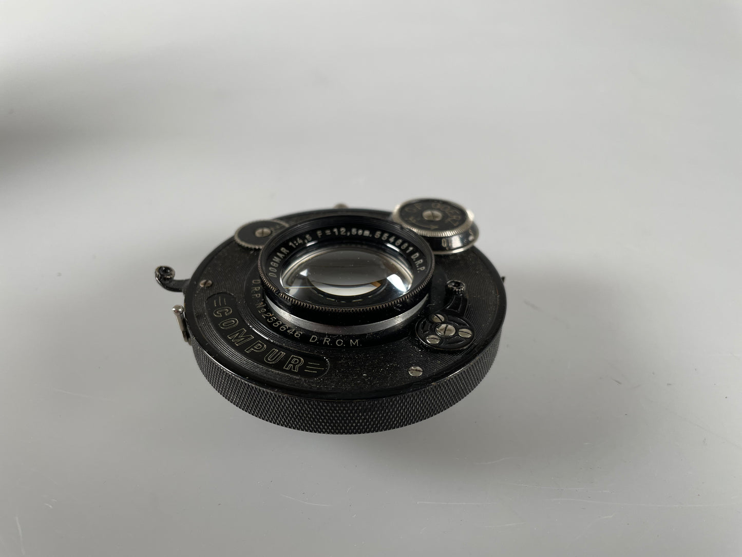 Goerz 12.5cm 125mm f4.5 Dogmar Lens with compur shutter