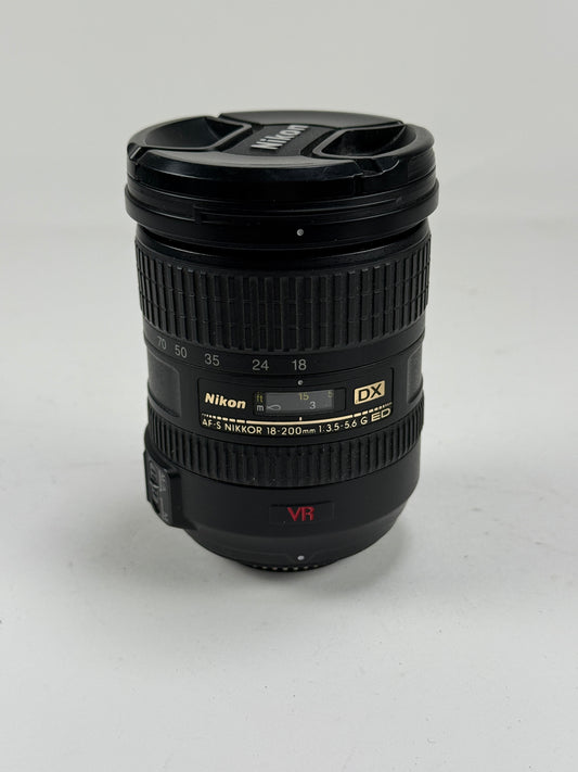 Nikon Nikkor AF-S 18-200mm f3.5-5.6 G ED DX VR Lens AFS