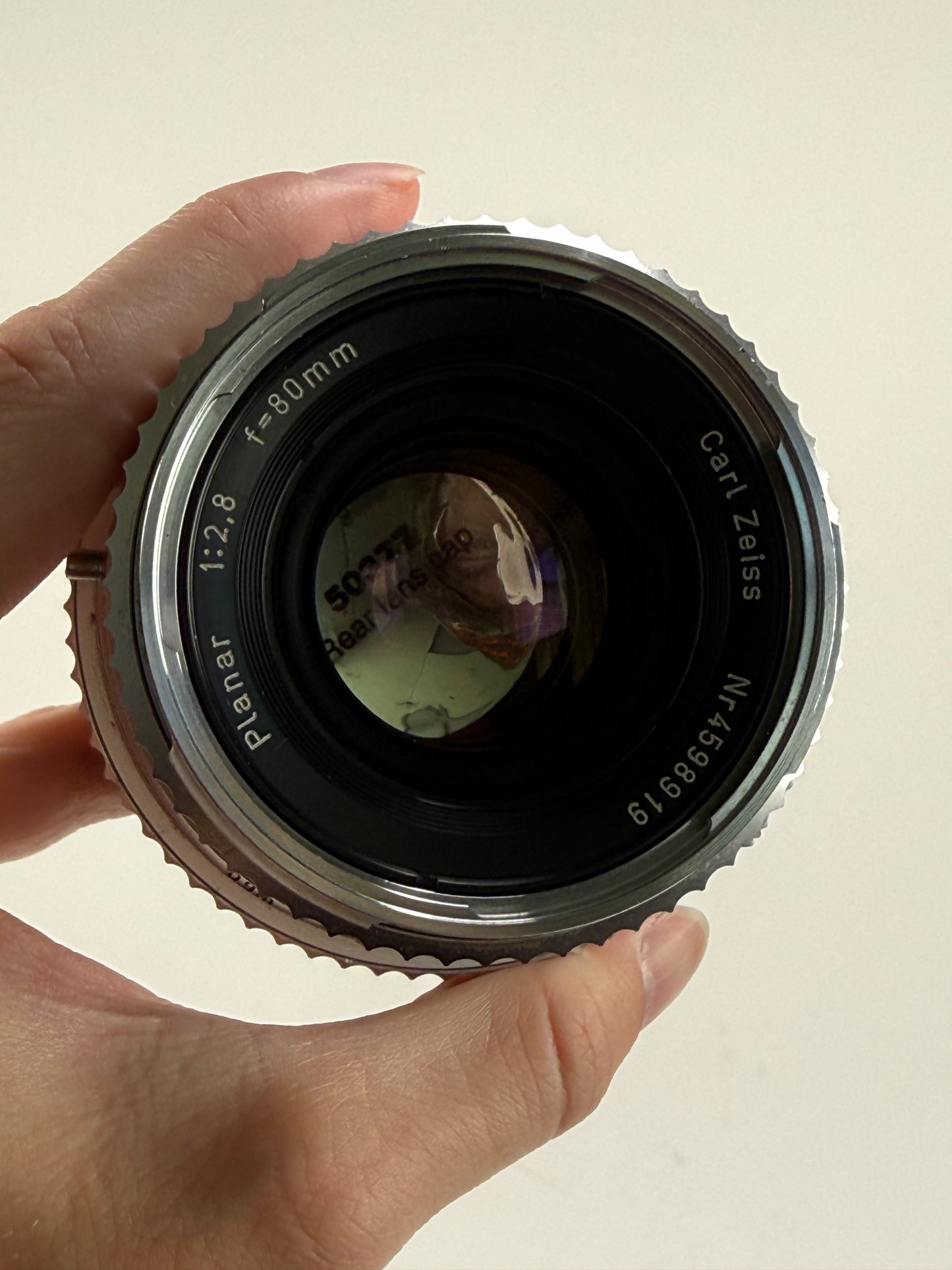 Hasselblad Carl Zeiss planar C 80mm F2.8 lens chrome silver