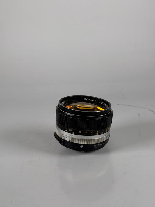 Konica HEXANON AR 57mm f1.2 MF Lens AR Mount