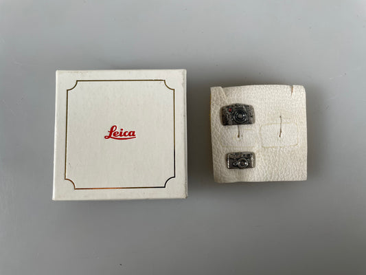 Leica lapel Pin badges Button with Leica box R8 and Leica M6
