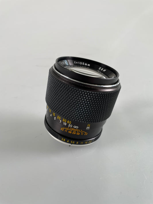 Yus Automatic 135mm f2.8 MF Telephoto Portrait Lens C/Y contax yashica mount