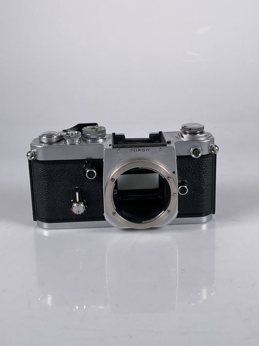 Nikon F2 Chrome body without finder 35mm film camera