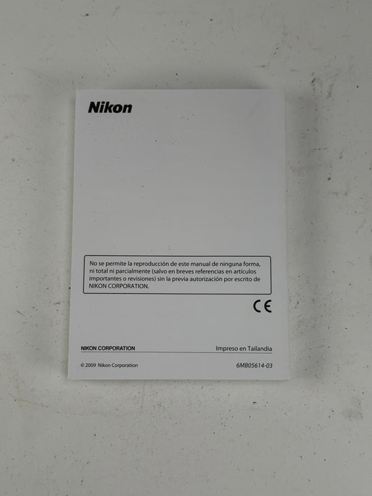 Nikon D300s Instruction Owners Manual Book Spanish