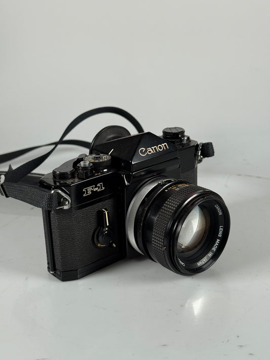 Canon F-1 35mm Camera with 50mm 1.4 FD SSC Lens