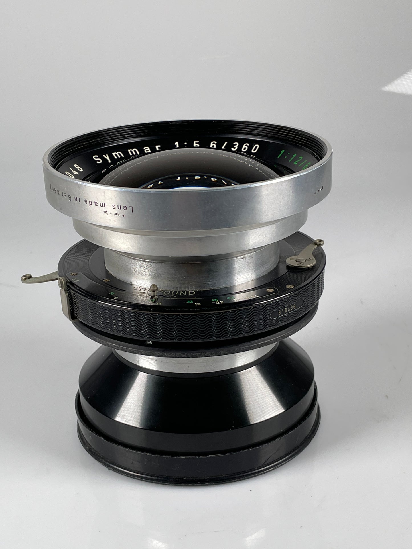 Schneider Kreuznach 360mm f5.6 620mm f12 Symmar Lens convertible 8x10