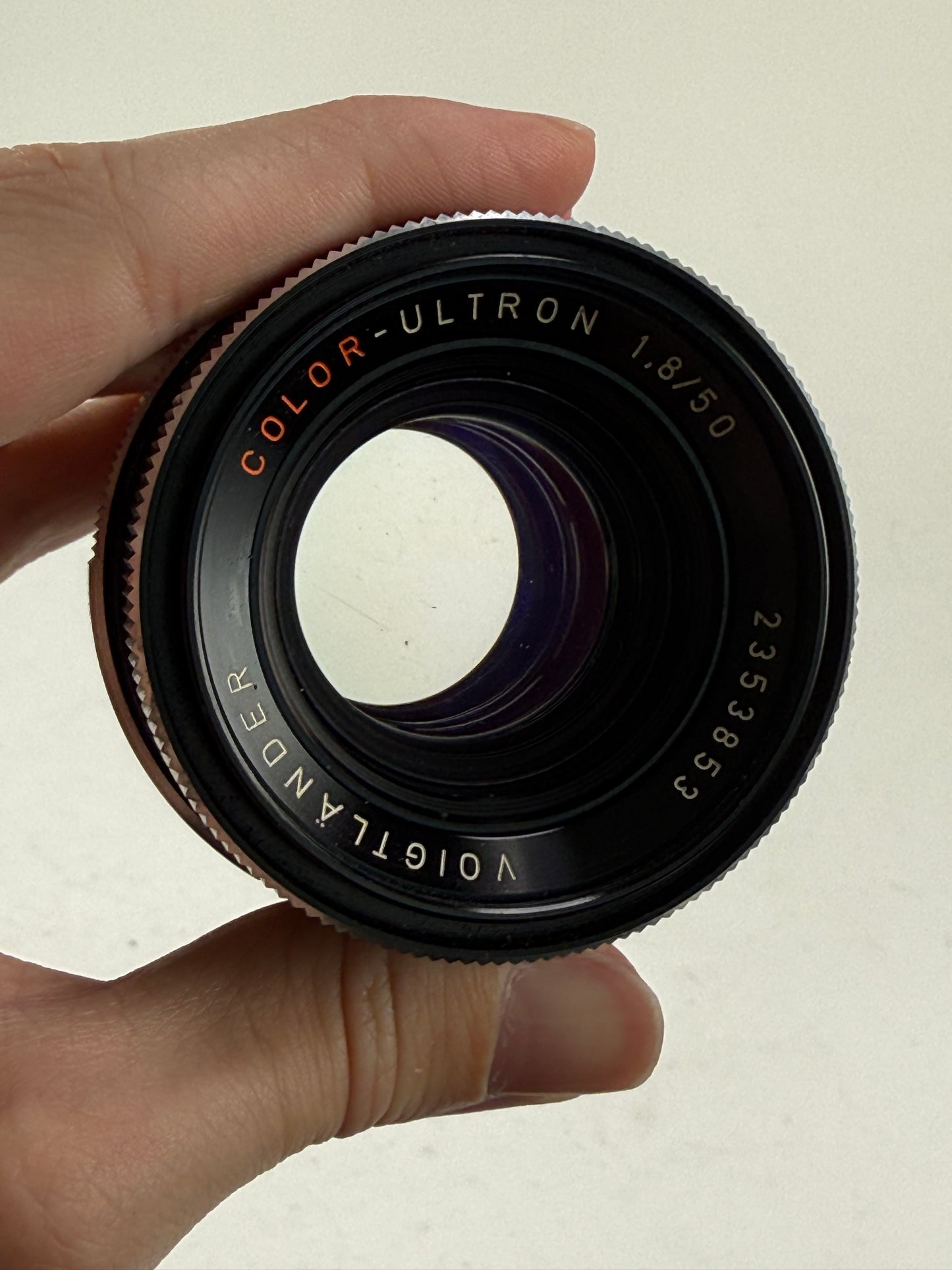 Voigtlander Color-Ultron 50mm f1.8 Rollei QBM Mount lens