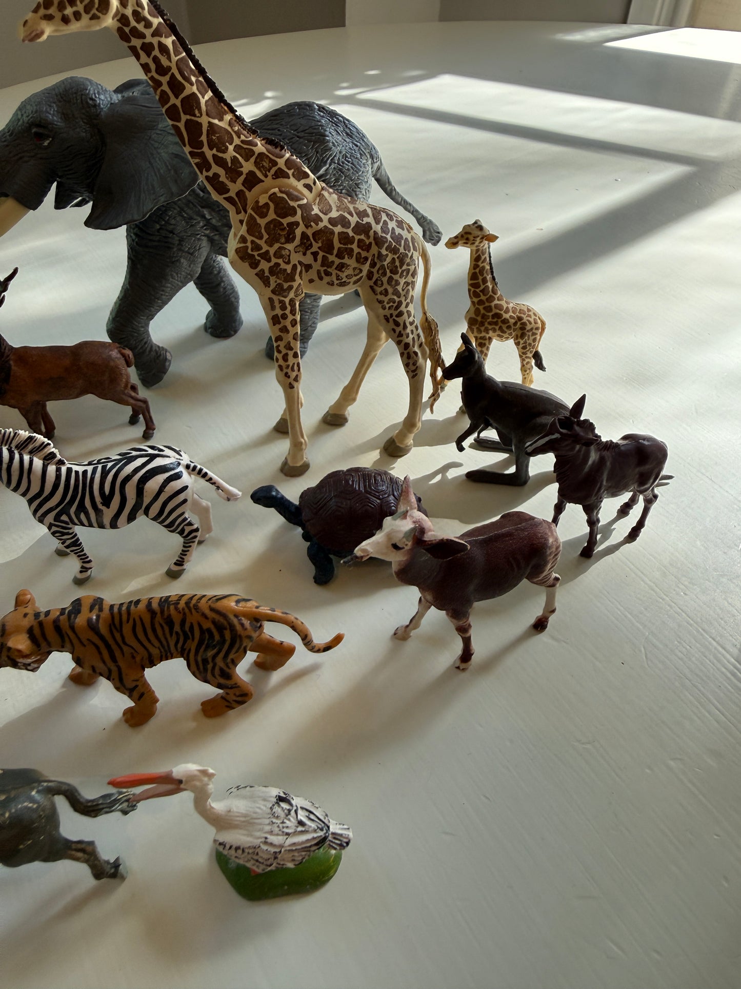 Lot Of 1970s and 80s Britains toy animals elephant, giraffe, kangaroo, hippo, etc