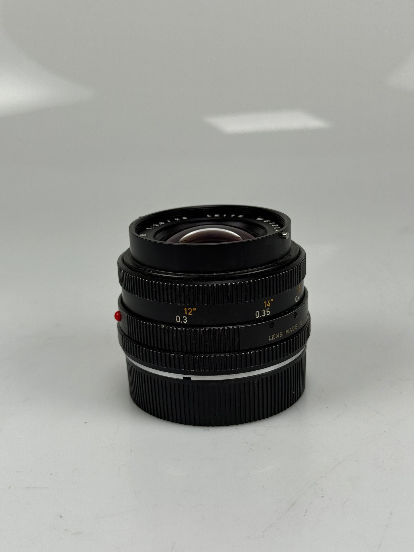 Leica Wetzlar ELMARIT-R 28mm F2.8 3 Cam R Mount Lens