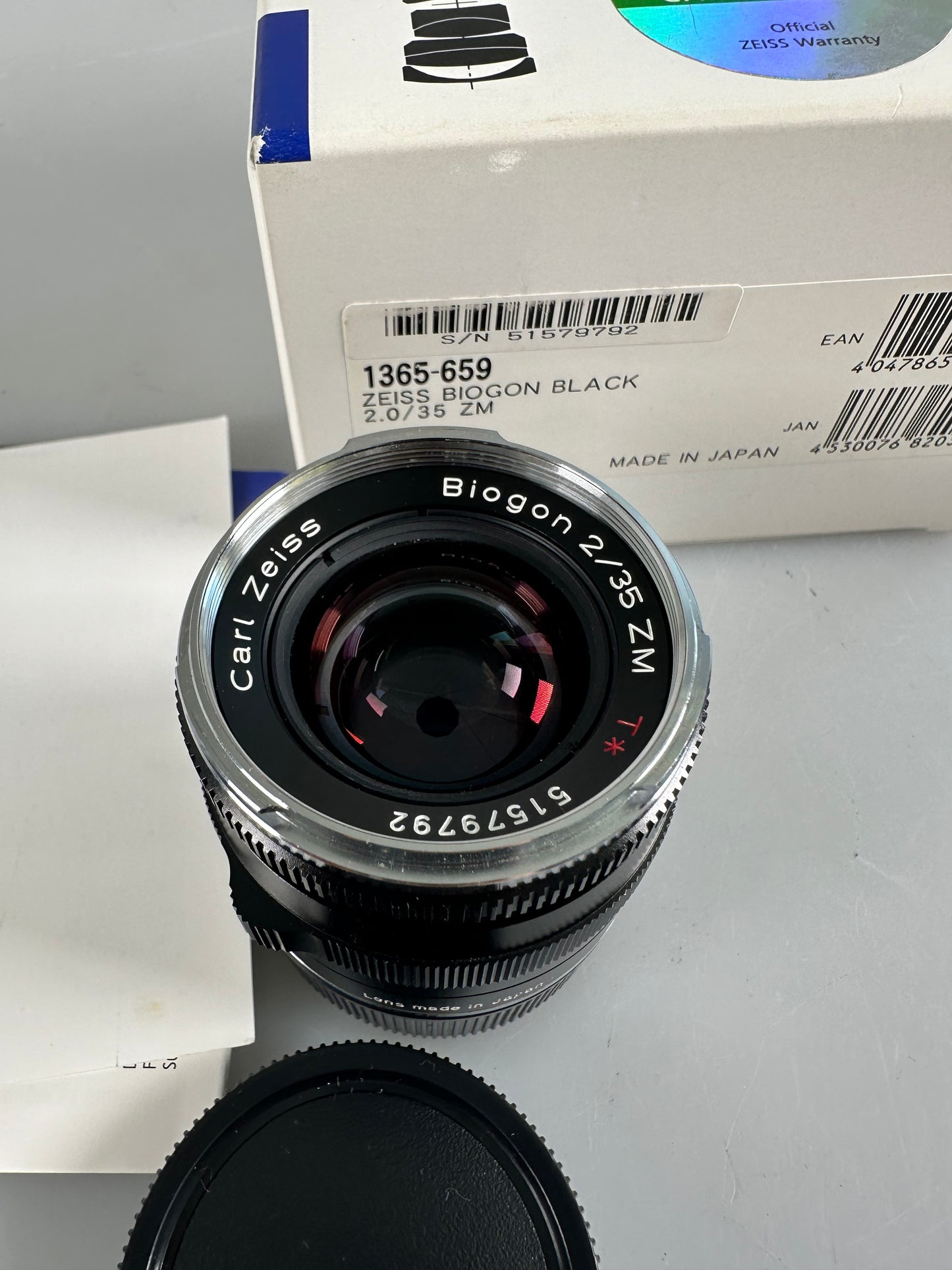 Carl Zeiss Biogon 35mm f2 ZM black for Leica M