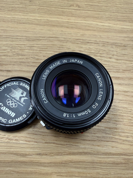 Canon 50mm F1.8 FDN New FD mount lens