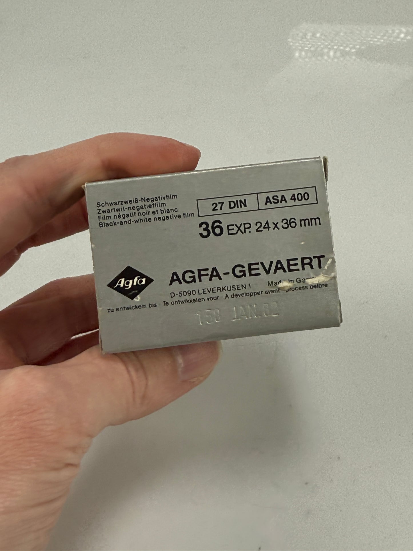 AGFA 35mm Agfapan 400 B&W 1 Roll film professional 36exp