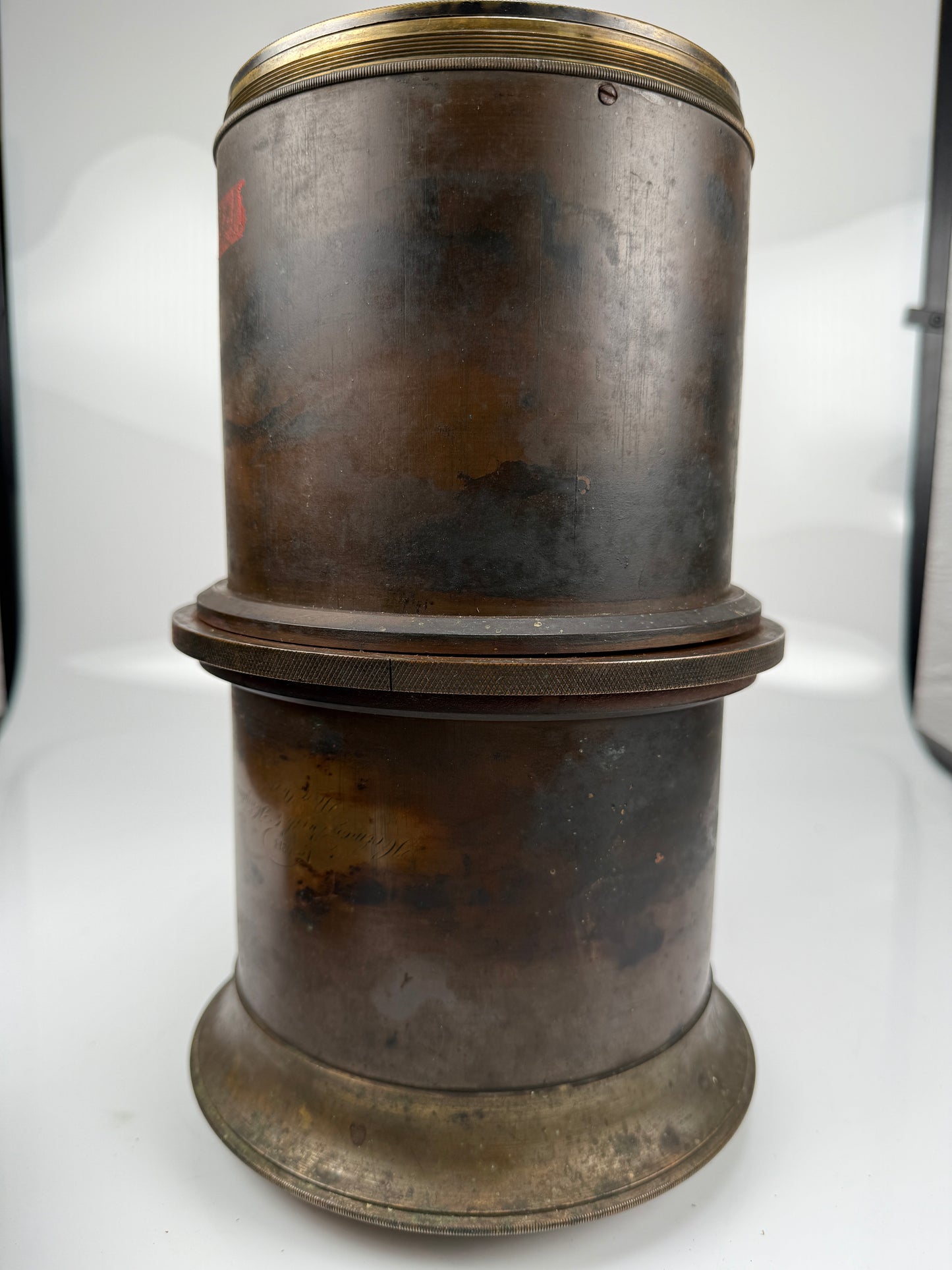 Holmes Booth Haydens early brass camera lens Large SN 6213