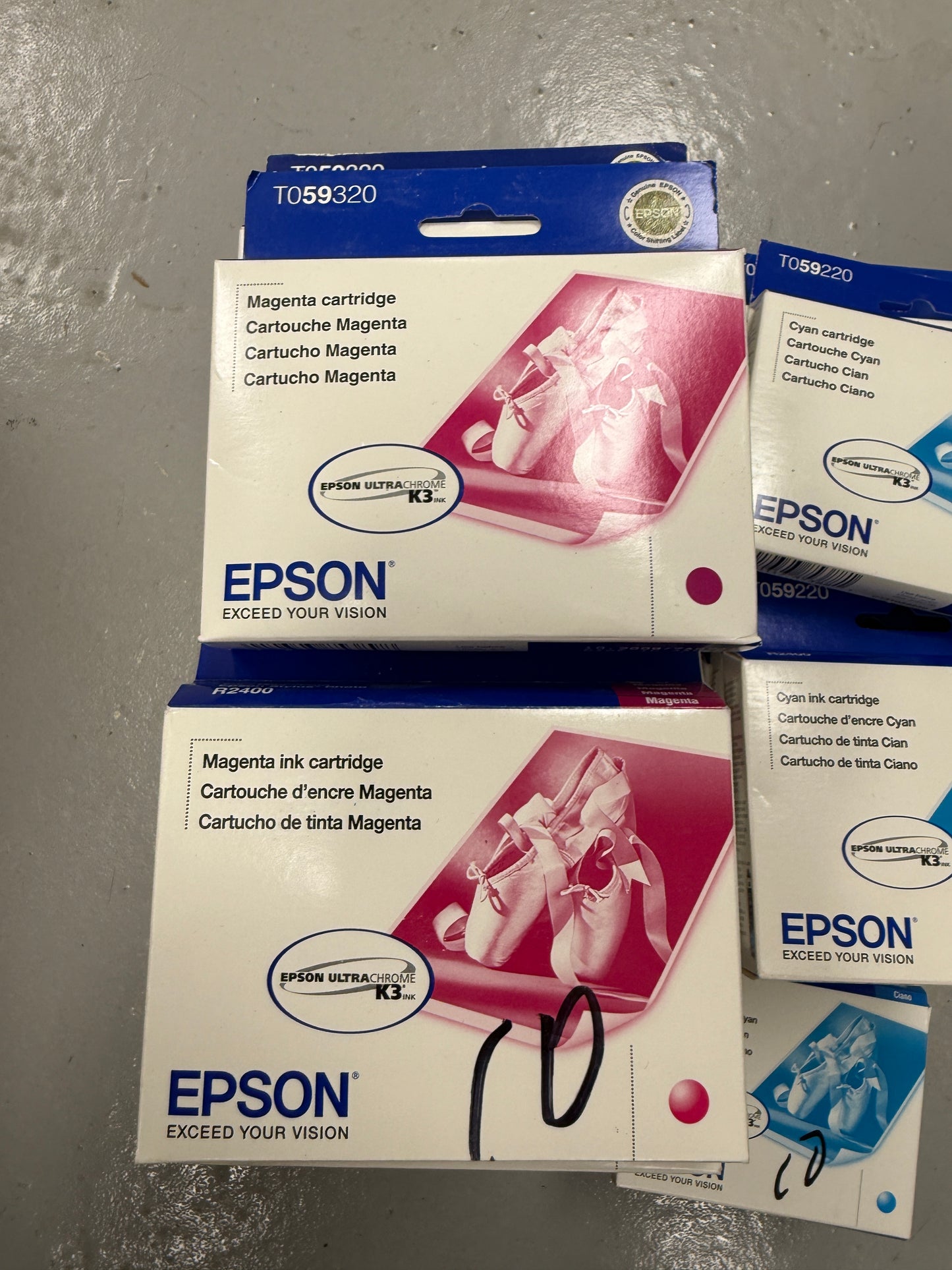 Genuine Epson lot of 96 epson 59 ink cartridges T059 style photo R2400