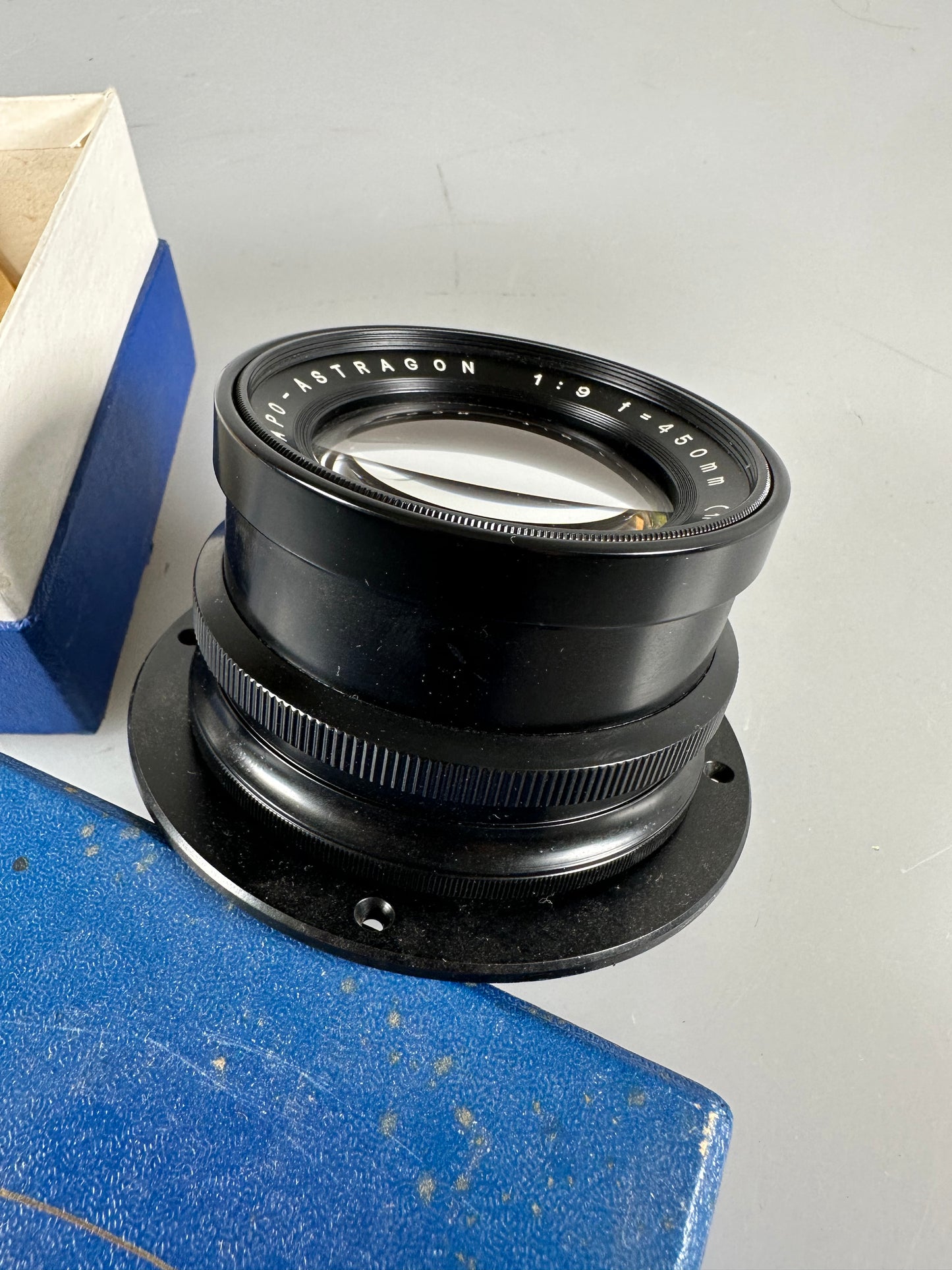 Astragon APO 450mm F9 Large Format Vintage barrel Lens w/ Waterhouse stop