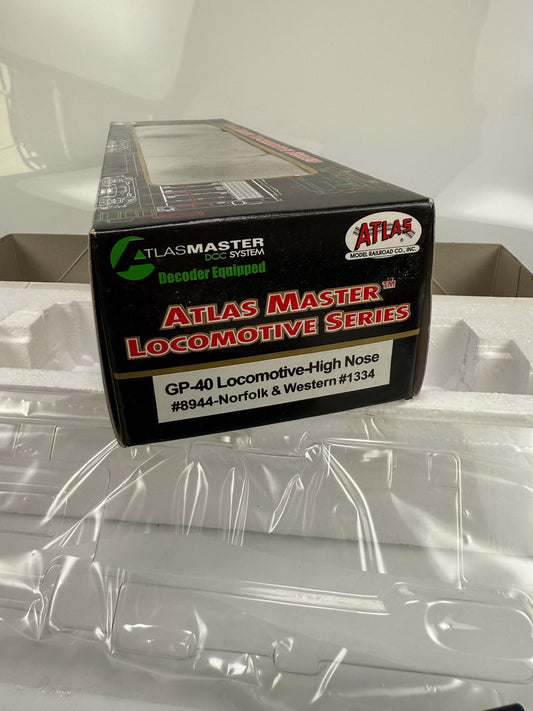 Atlas DCC System 8944 HO GP-40 High Nose Norfolk Western - 1334 Locomotive