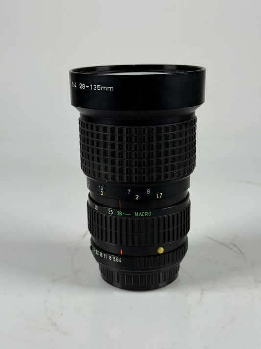 SMC PENTAX A Zoom 28-135mm f4 MF Zoom Macro Lens K mount