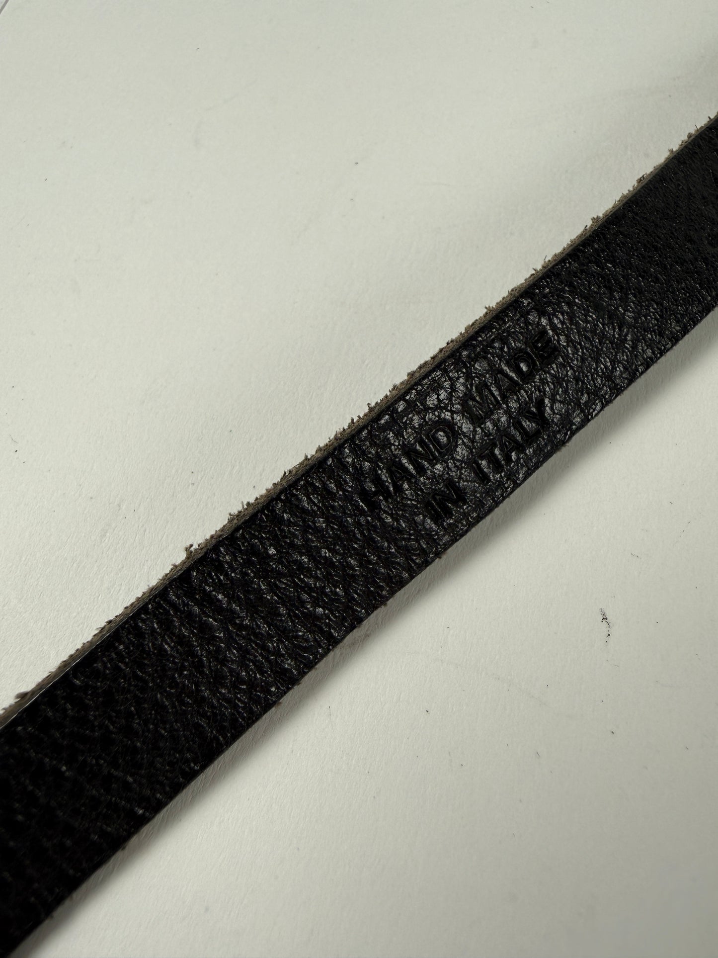 Leicatime Luigi Crescenzi Black leather camers Strap