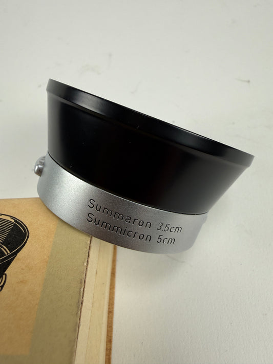 LEICA “ITDOO” Lens Hood For 50mm & 35mm Summicron & Summaron M w/ bix