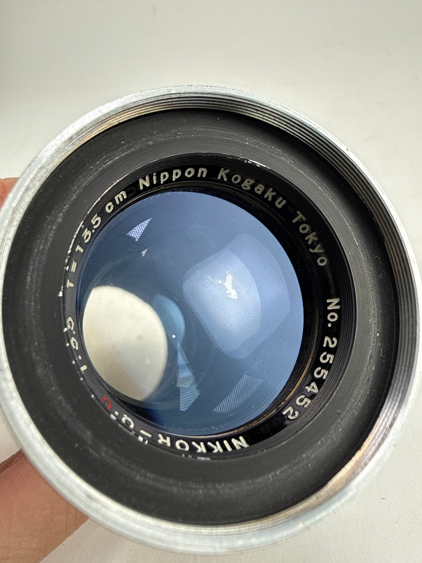 Nikon Nikkor-q.c 13.5cm 135mm f3.5 Lens S mount Nippon Kogaku Tokyo