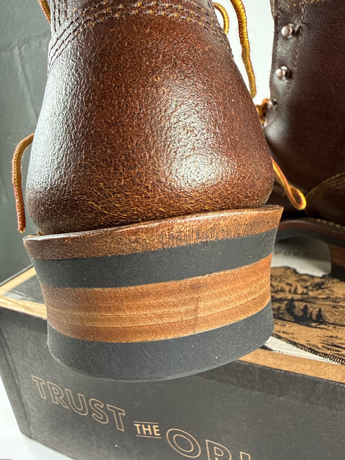White’s Boots + Baker’s 350 C CWX Cruiser Cinnamon Waxed Flesh 10.5 D