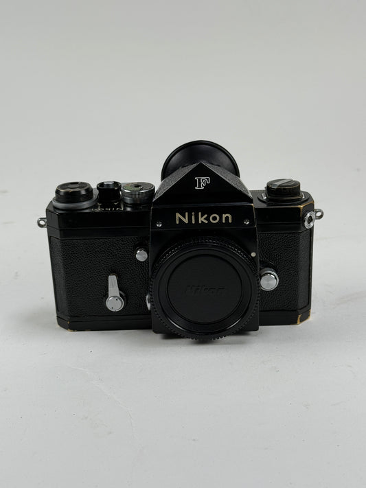 Nikon F Black body prism eye level finder 35mm film camera