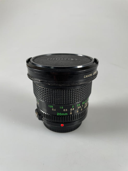 Canon New FD NFD 20mm f2.8 MF Wide Angle Lens