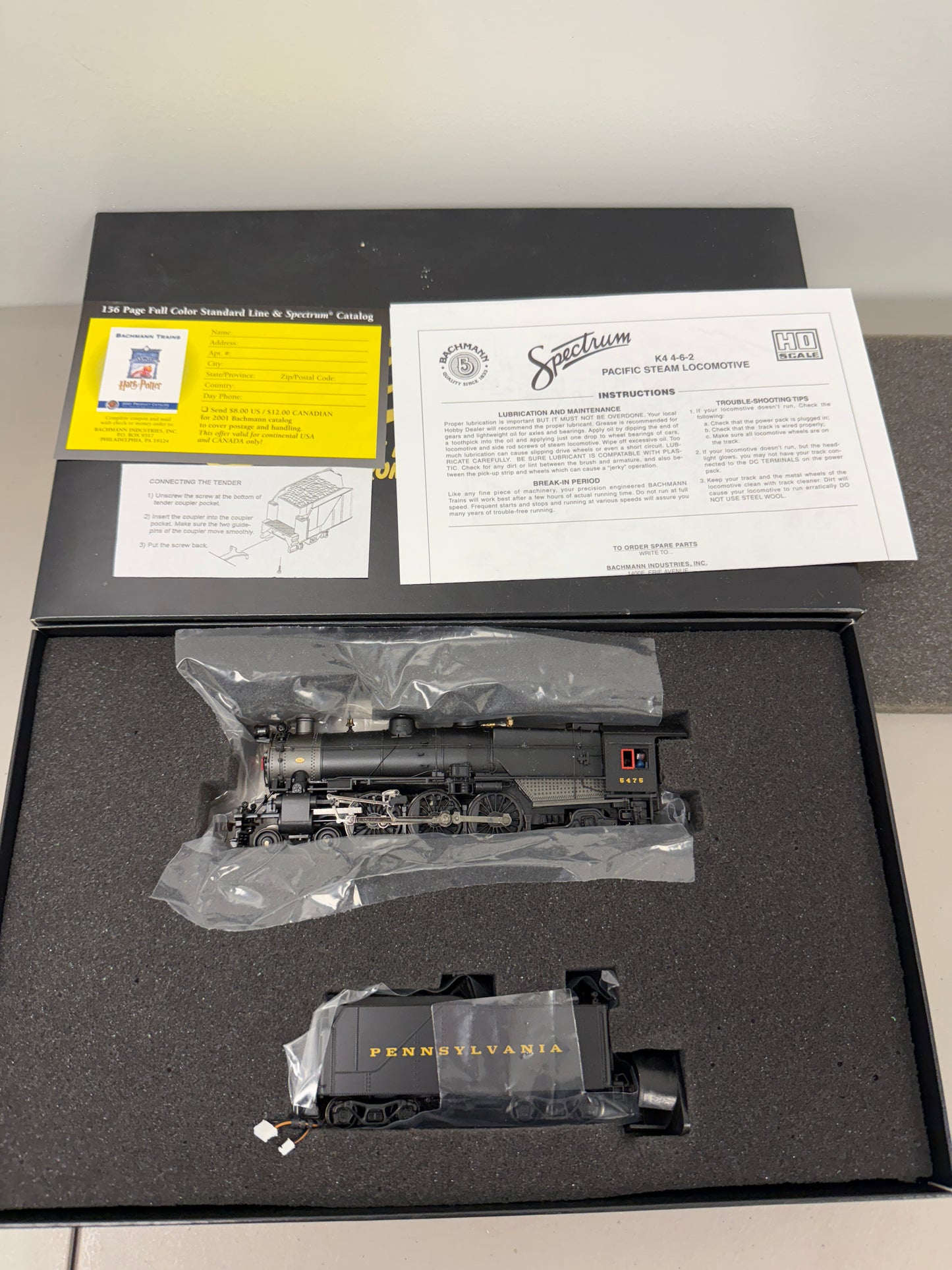 Bachmann Spectrum 84114 HO Scale K4 4-6-2 Pacific LocomotivePennsylvania 6476