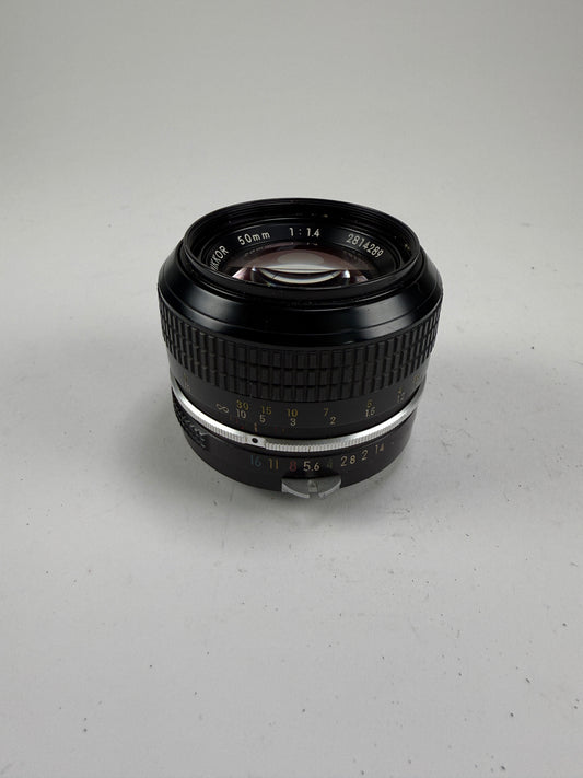 NIKON NIKKOR non AI 50mm f1.4 Portrait MF Prime Camera Lens