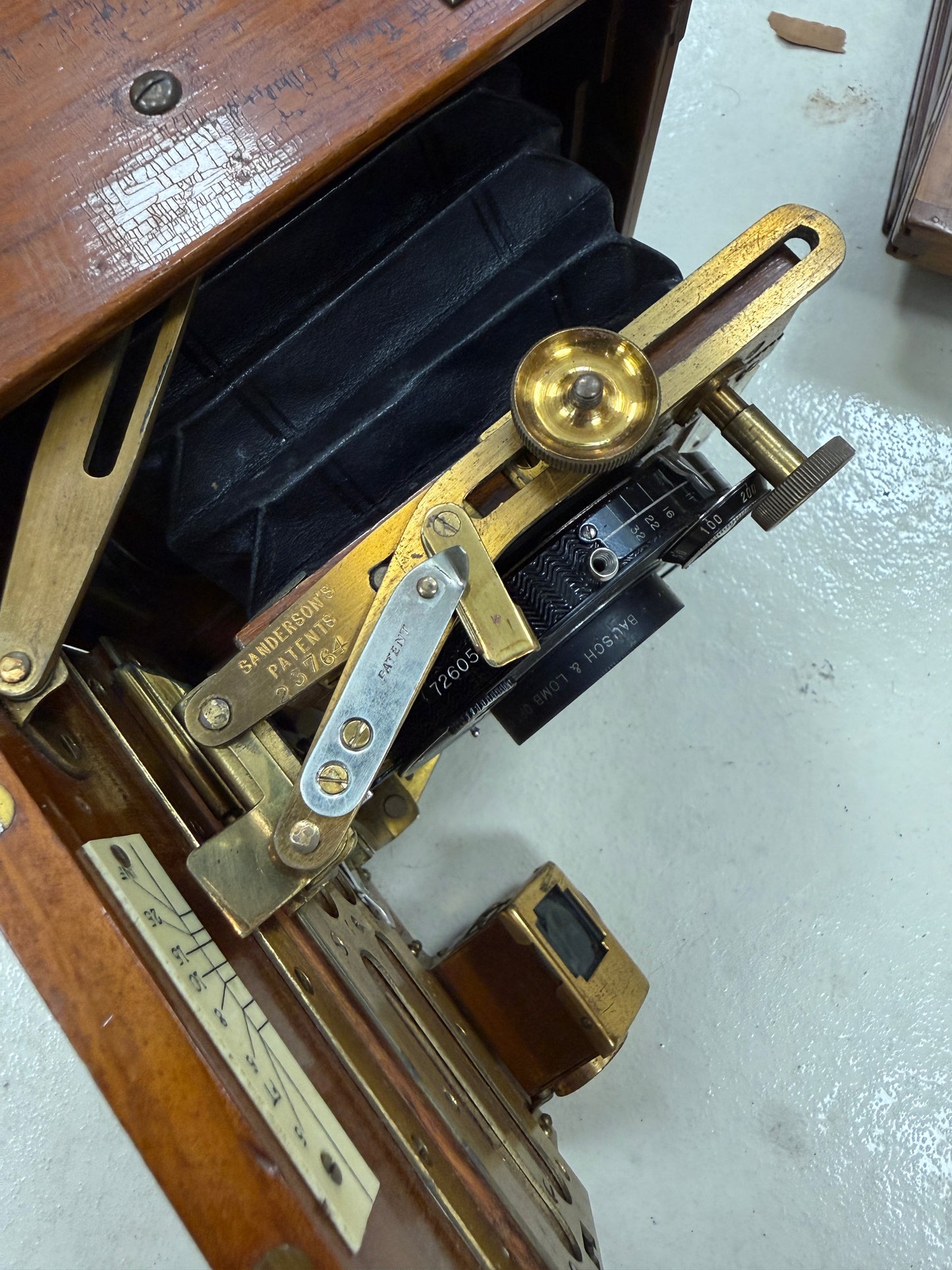 The Sanderson Large Format Camera w/ Tessar IC 5 1/2 inch f4.5 tropical model