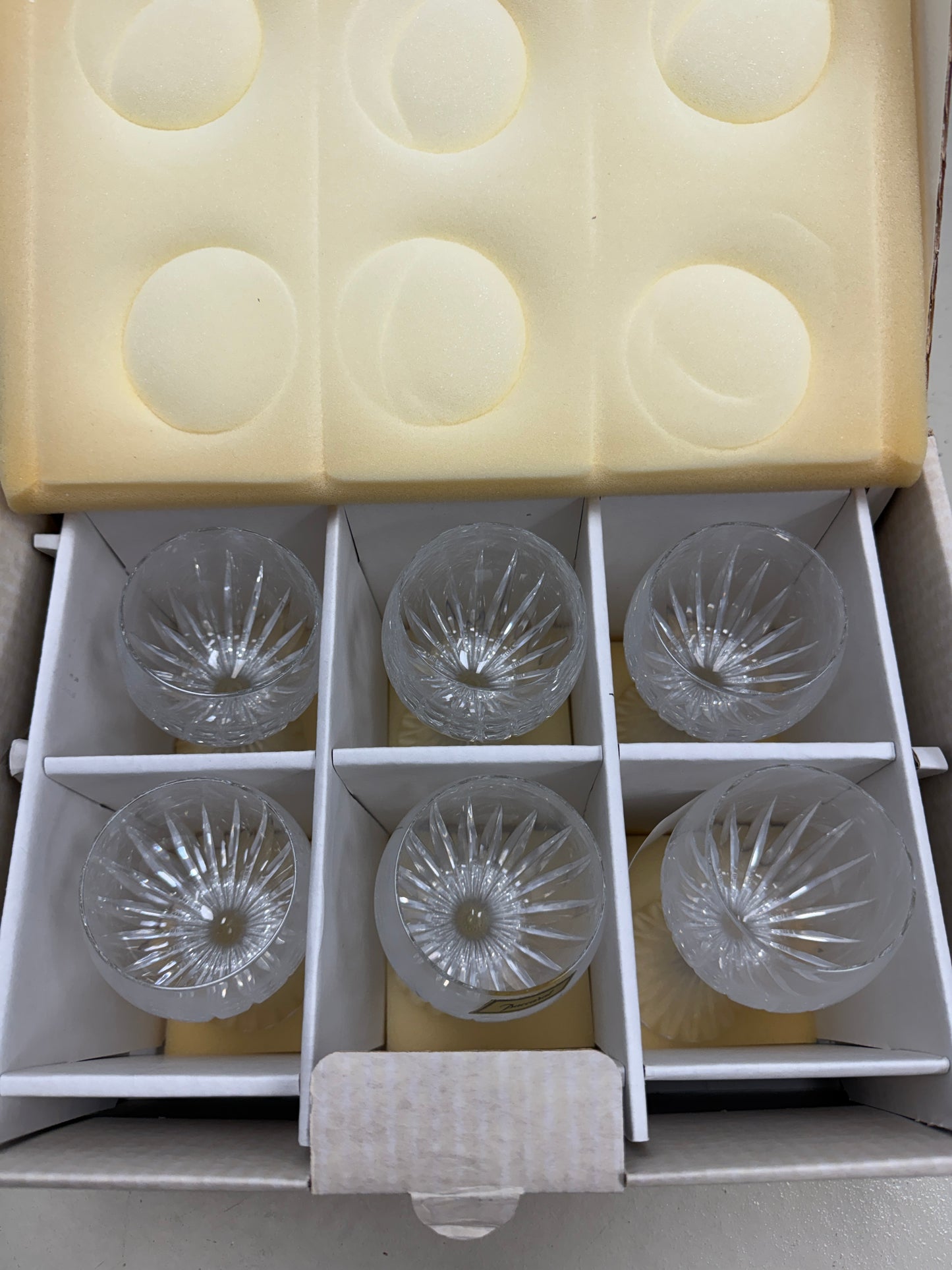 Baccarat Massena Verre No 2 Red Wine Glass 6 7/8 in set of 6 NOS IFEC 1973