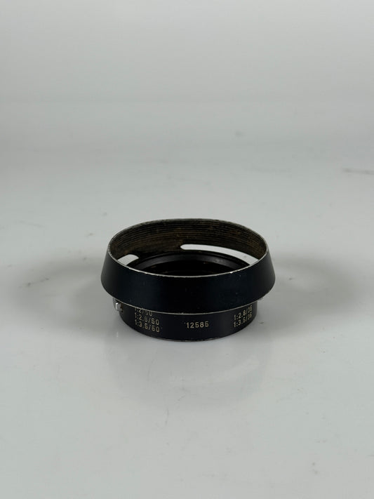 Leica Leitz Wetzlar 12585 Summicron Metal Lens Hood 50mm 35mm f/2 f/2.8 f/3.5